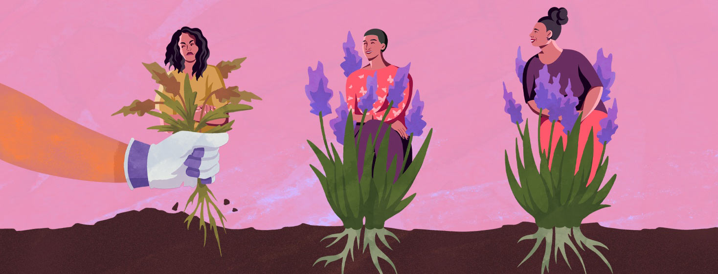 a hand plucking out weeds, Life Lessons From Living With HIV