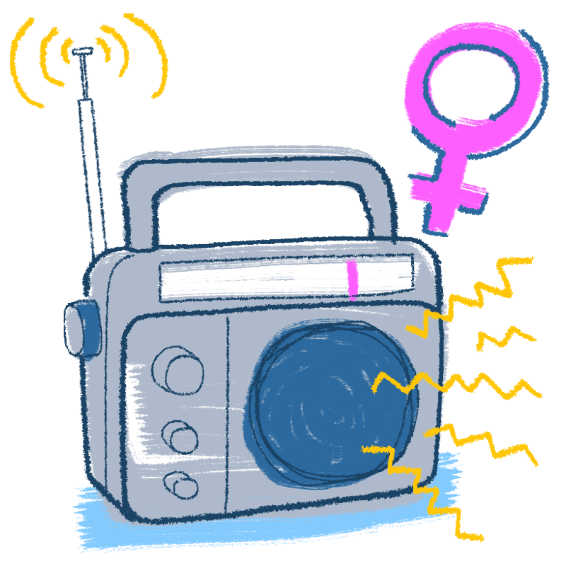 radio illustration